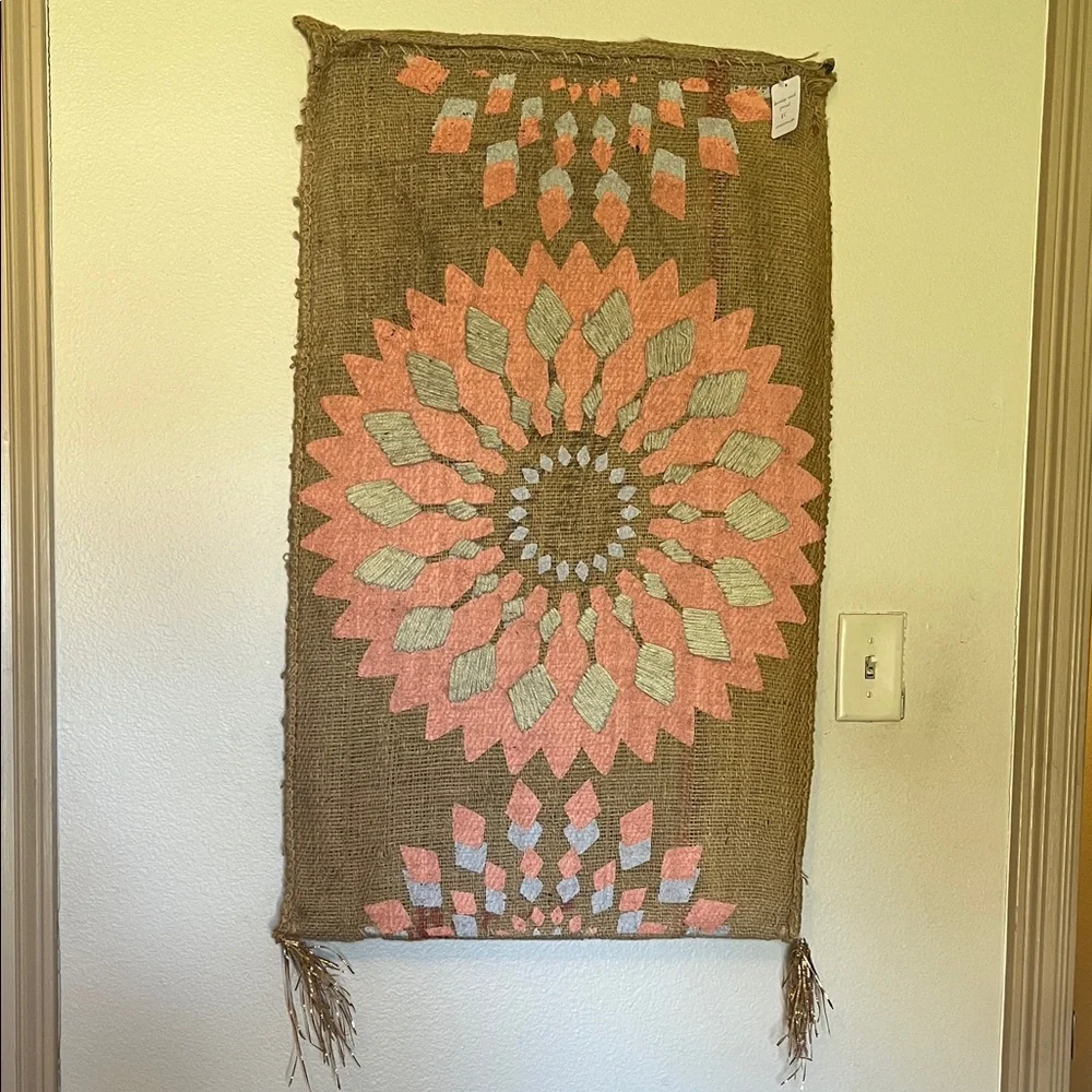 Free People Burlap Wall Hanging